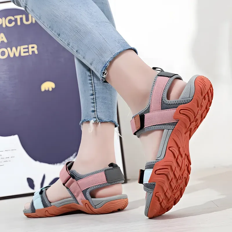 Sandales Cuir Homme JEBUKTXE - 3 Lanières Scratch - Été Marche
