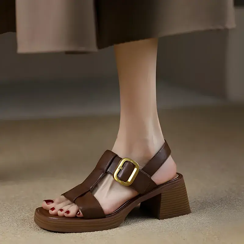 Sandales Talons Hauts Marron G By GUESS - Bride Cheville - Taille 8.5 Et 10 - Neuves Sans Boîte