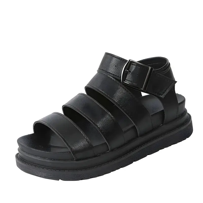 Sandales Noires Semelle Epaisse Sandalini sandales-noires-semelle-epaisse-sandalini