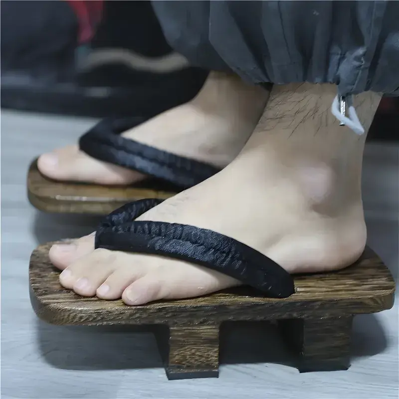 Kawaii-Story Sandales Japonaises Geta En Bois Avec Motif Floral - Tabi Inclus