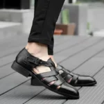 Sandales Homme Cuir Bout Fermé