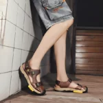 Sandale Bout Fermé En Cuir Homme A Scratch