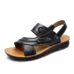 Sandale Plage Homme Cuir