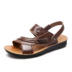 Sandale Plage Homme Cuir
